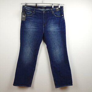 Silver Jeans Infinite Fit Boot Cut Women's Plus Size 3X Blue Denim Stretch